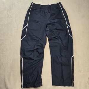 Vtg Nike Navy Track Jogger Pants Zipper Ankles Baggy Pockets Sz XL Men's